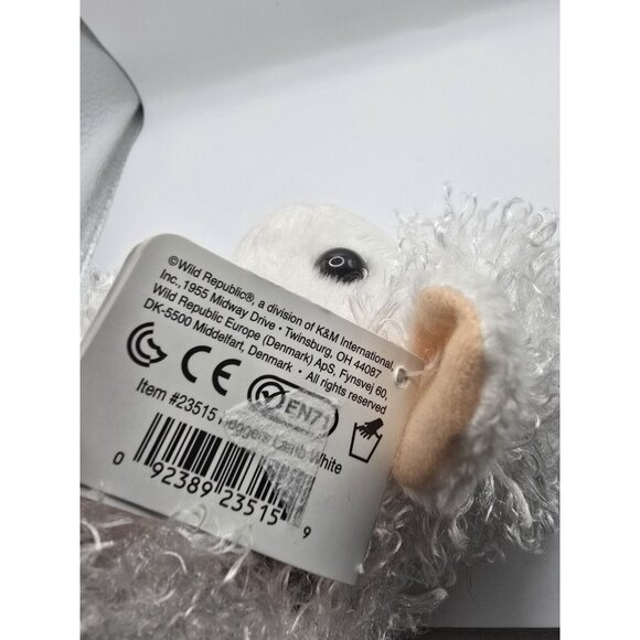 Wild Republic Hugger White Lamb Wrap Bracelet Stuffed Animal - Picture 4 of 8